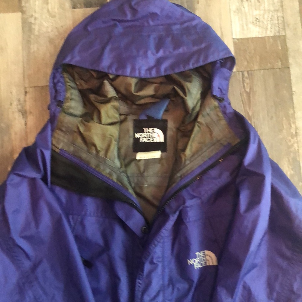 The North Face windbreaker. Purple/royal blue. XS - Picture 2 of 6